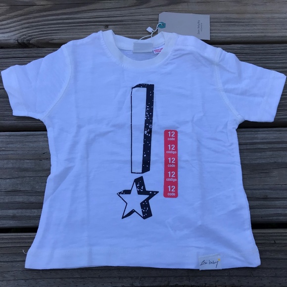 Zara Baby Boy Tee Shirt Top White 100% Cotton Top - Picture 2 of 7